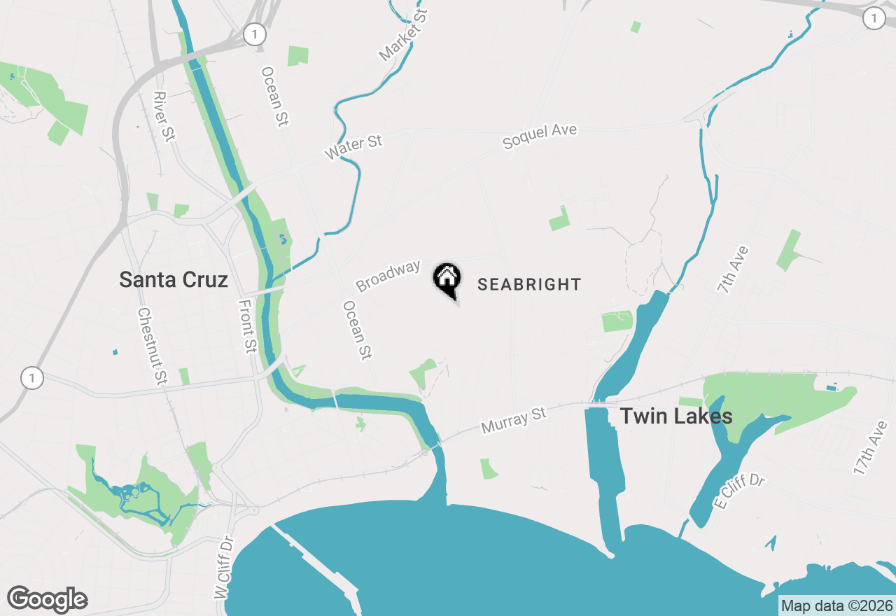 Map of 314 Windham Street, Santa Cruz, CA 95062