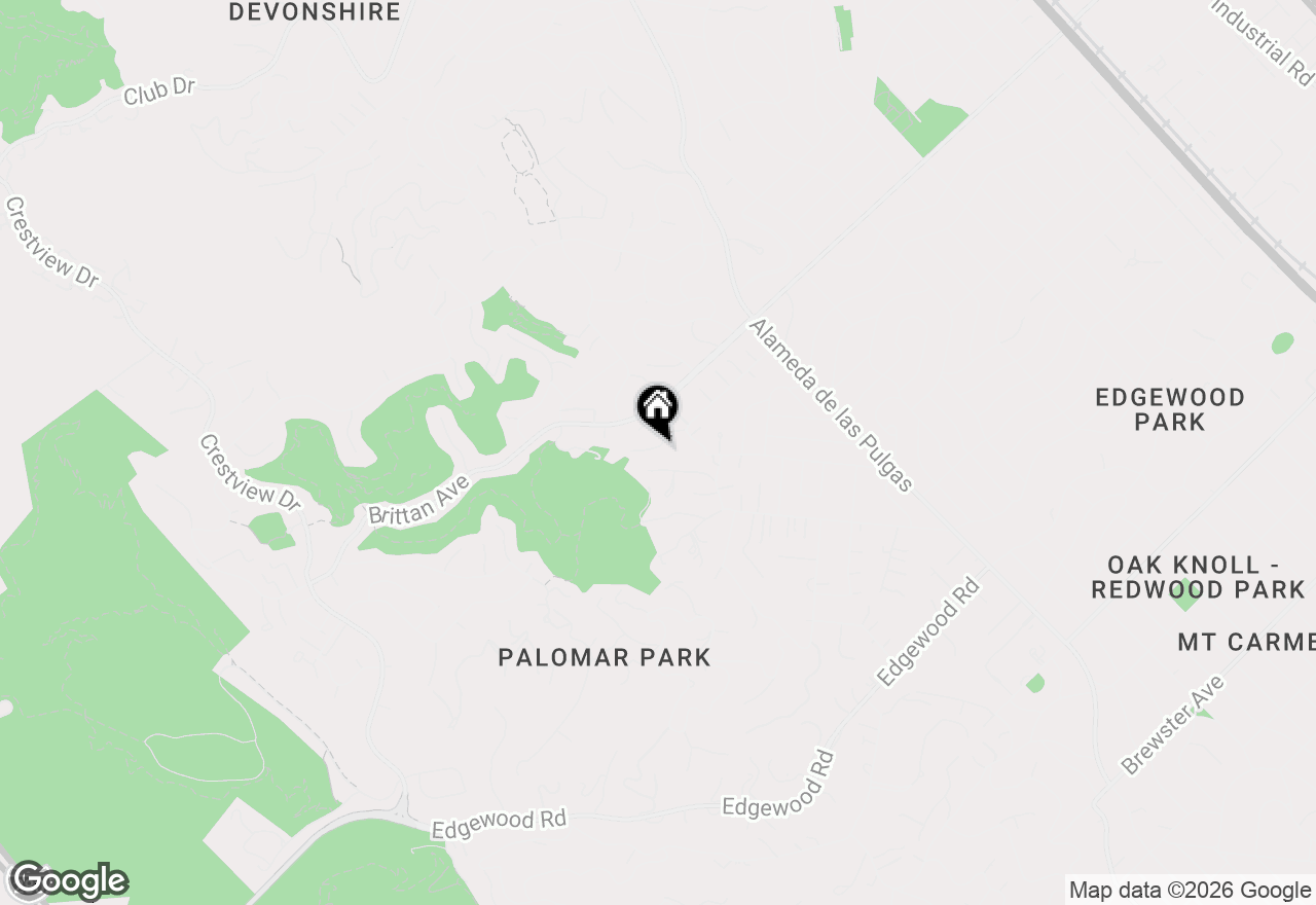 Map of 21 Cobblestone Lane, San Carlos, CA 94070