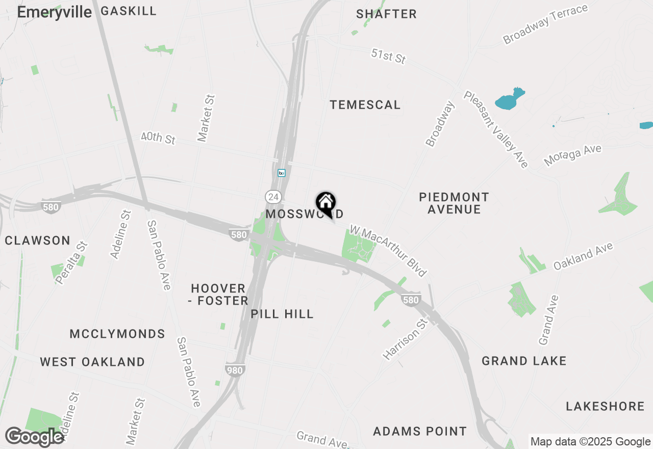 Map of 441 W Macarthur Boulevard, Oakland, CA 94609