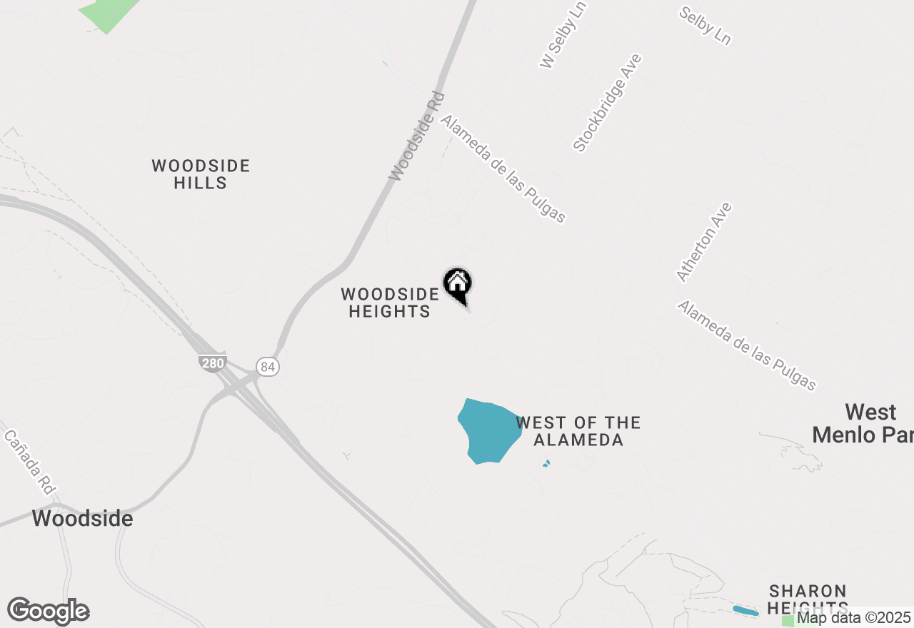 Map of 94 Melanie Lane, Atherton, CA 94027