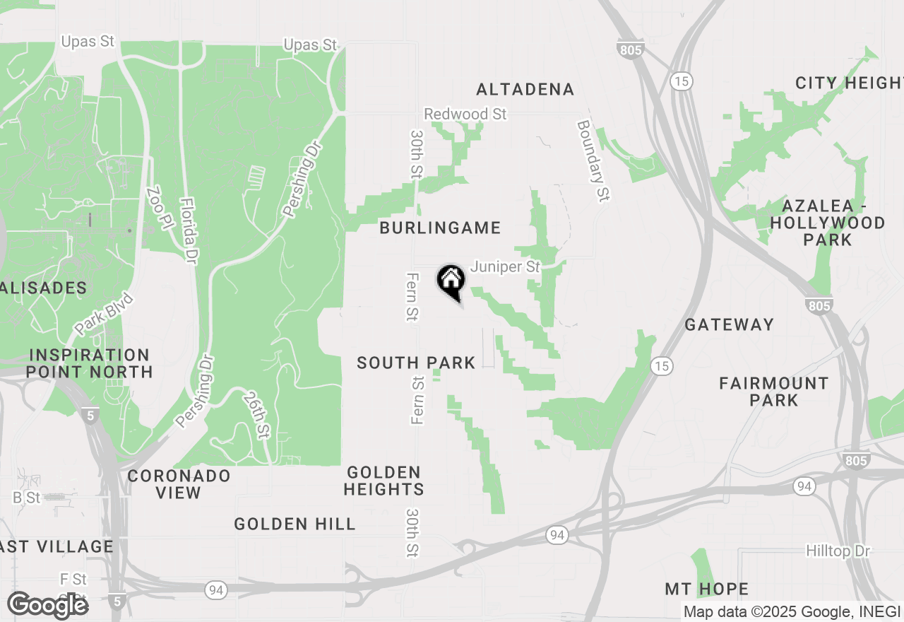 Map of 2045 31st Street, San Diego, CA 92104