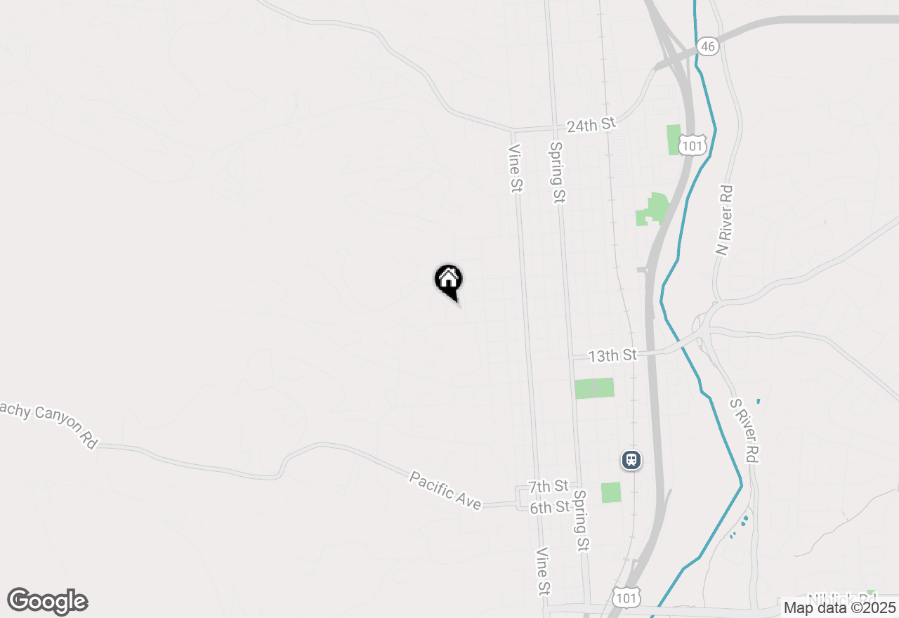 Map of 104 16th Street, Paso Robles, CA 93446