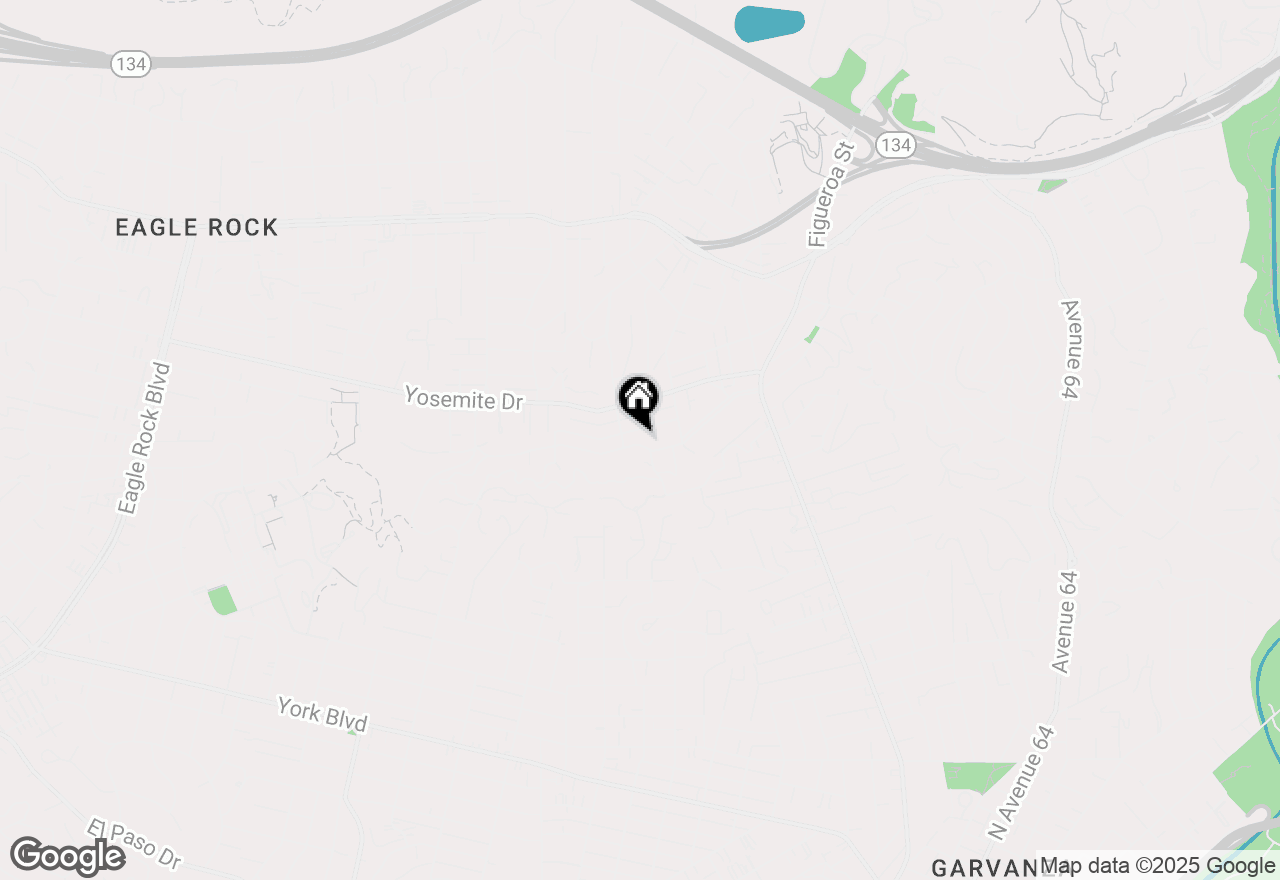 Map of 1311 Oak Grove Drive, Los Angeles, CA 90041