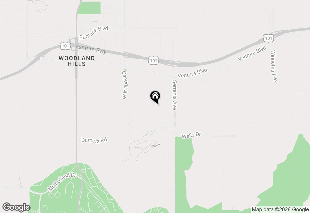 Map of 5035 Escobedo Drive, Woodland Hills, CA 91364
