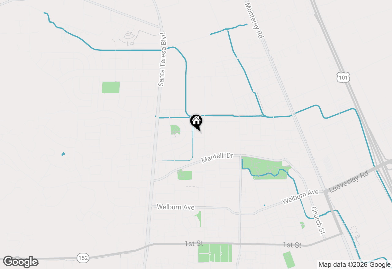 Map of 9110 Avezan Way, Gilroy, CA 95020