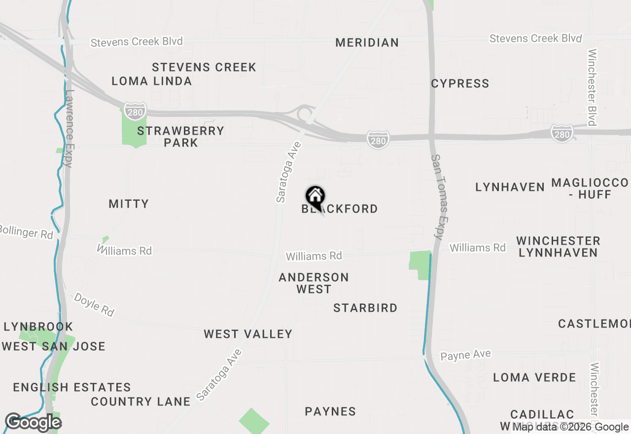 Map of 4067 Olga Drive, San Jose, CA 95117