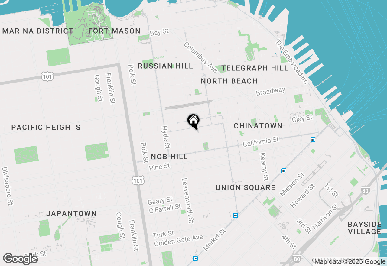 Map of 1260 Clay Street #302, San Francisco, CA 94108