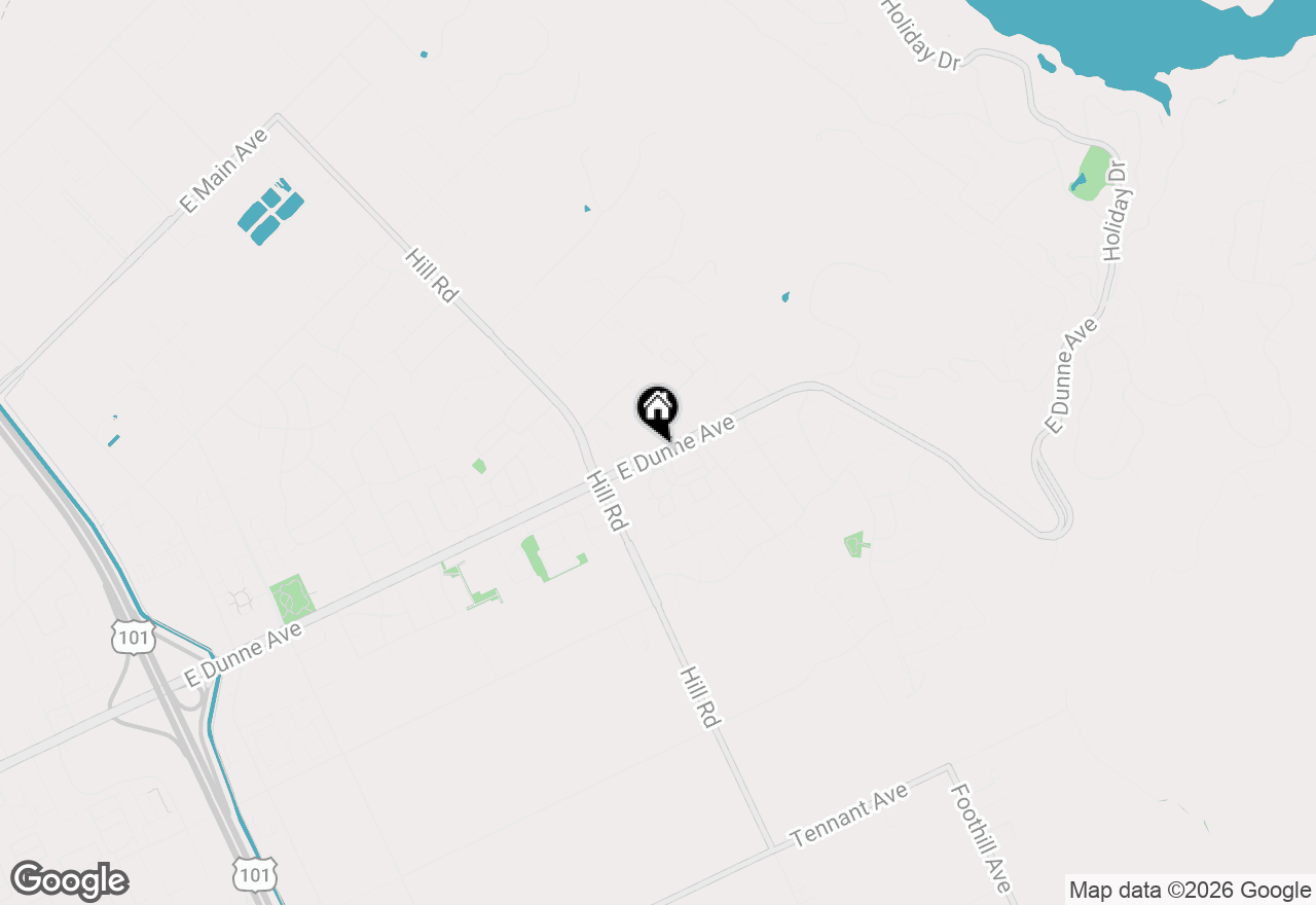 Map of 00 E Dunne Avenue, Morgan Hill, CA 95037