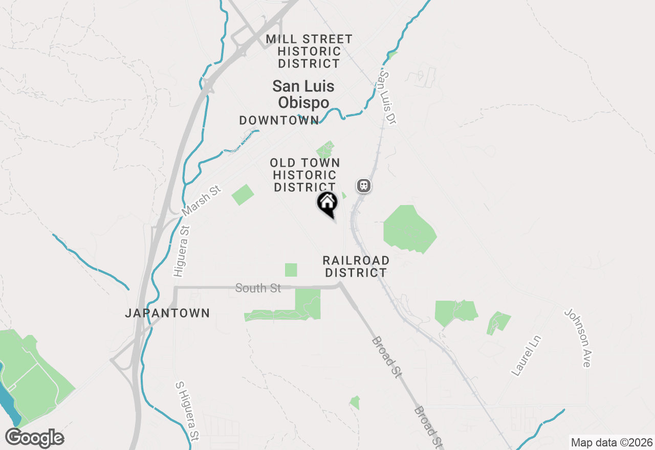 Map of 1837 Chorro St, San Luis Obispo, CA 93401