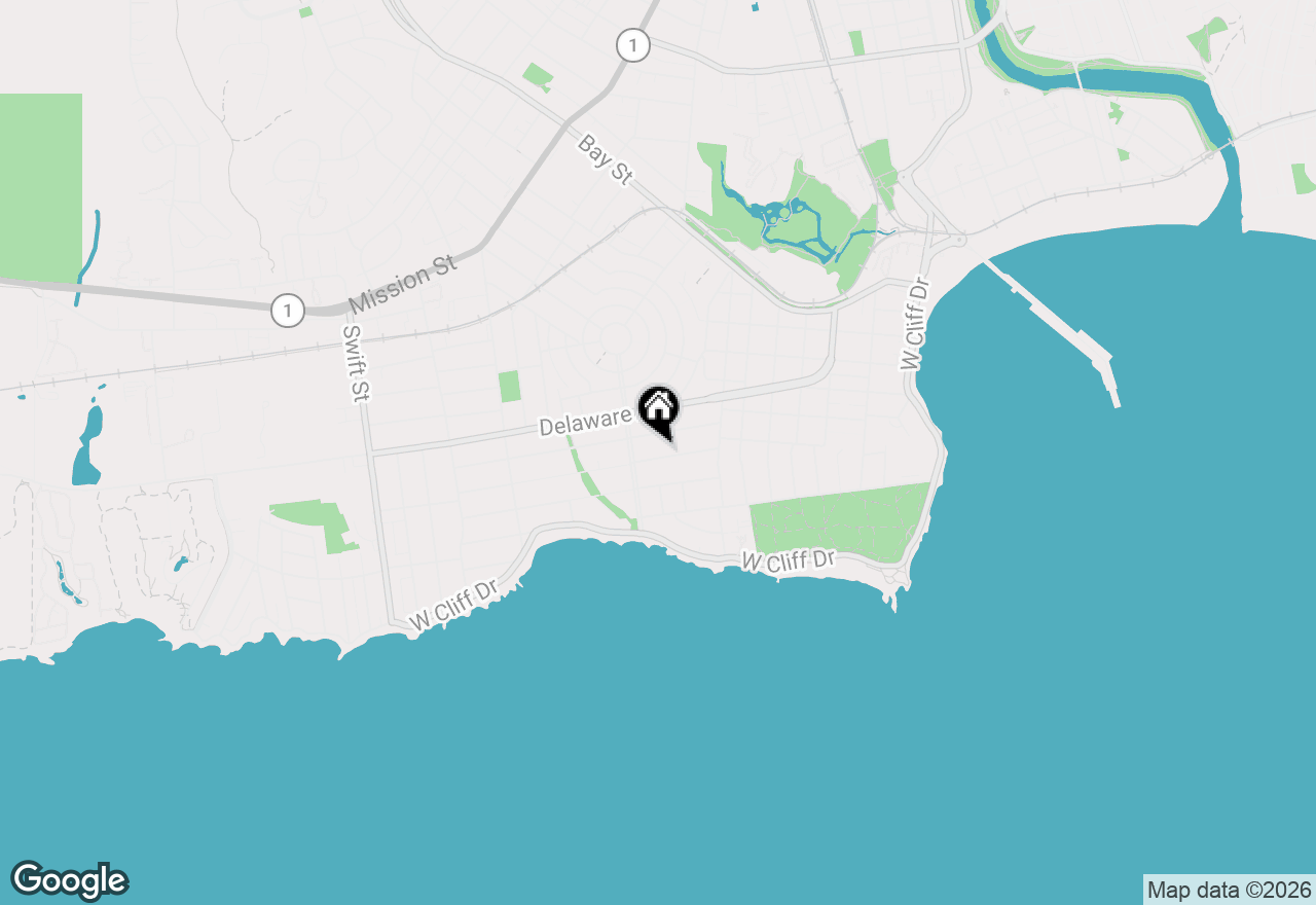 Map of 160 Alta Avenue, Santa Cruz, CA 95060