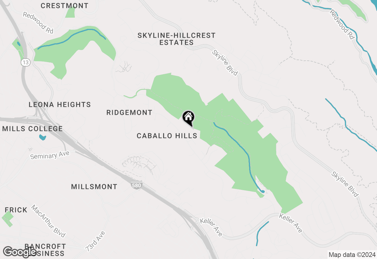 Map of 13526 Campus Dr, Oakland, CA 94605