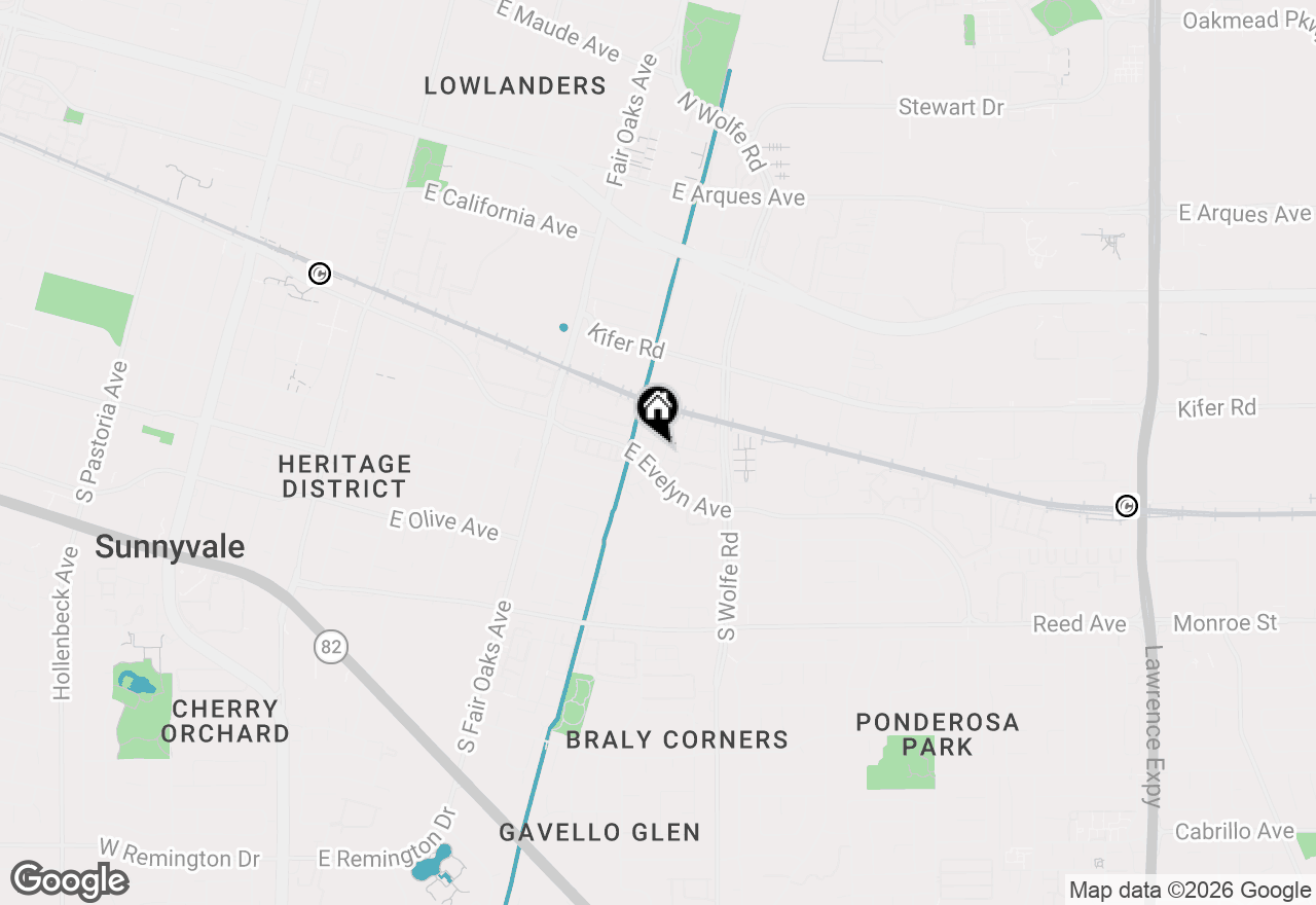 Map of 156 Incense Terrace, Sunnyvale, CA 94086