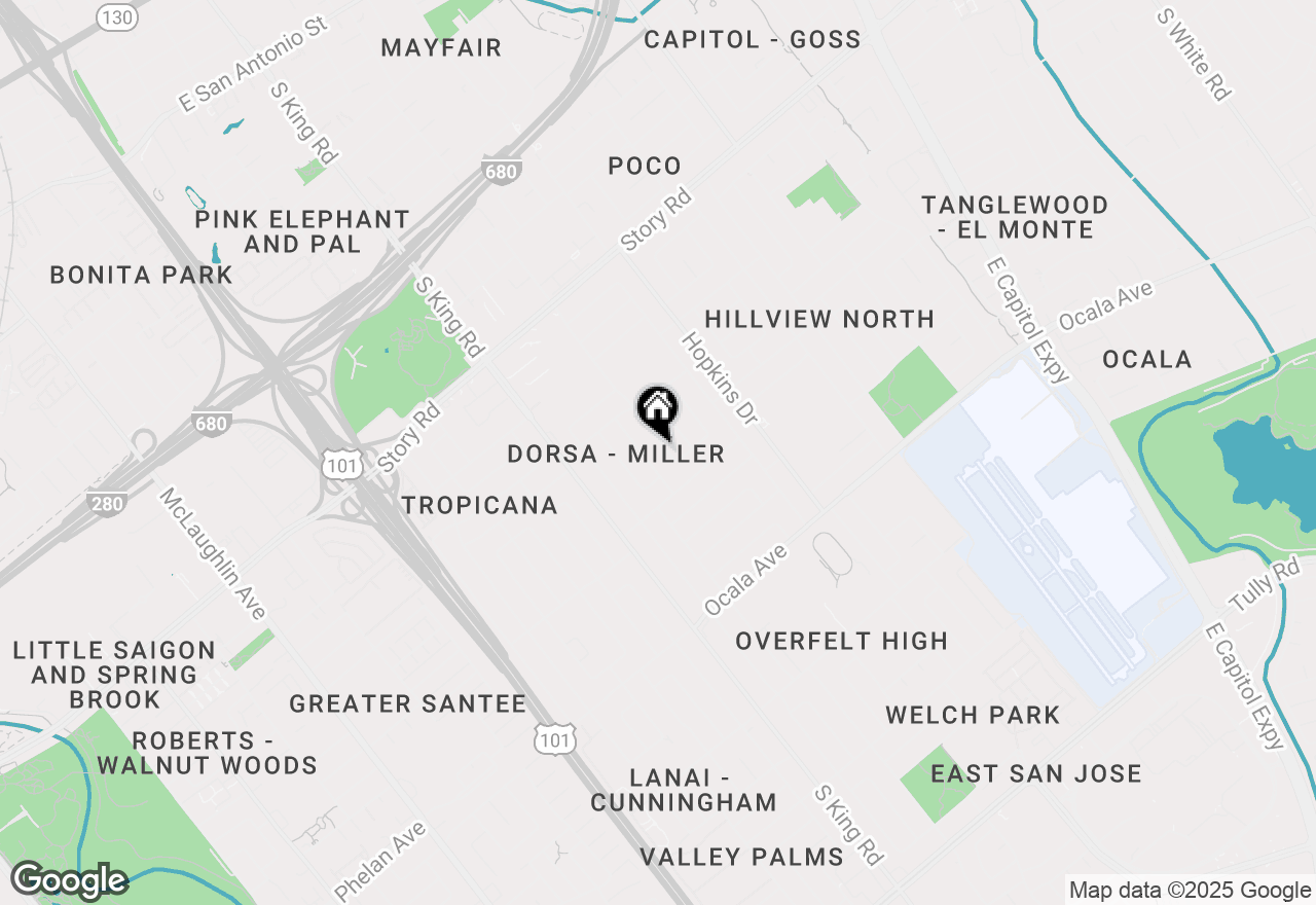 Map of 1423 Bal Harbor Way, San Jose, CA 95122