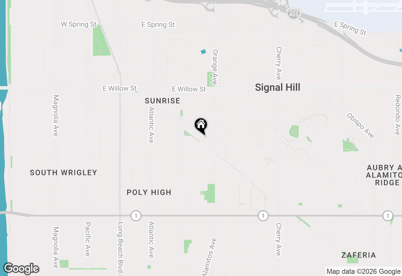 Map of 1100 E 23rd St, Signal Hill, CA 90755