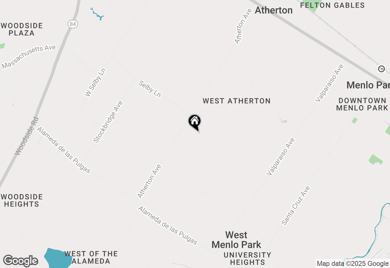 Map of 217 Atherton Avenue, Atherton, CA 94027