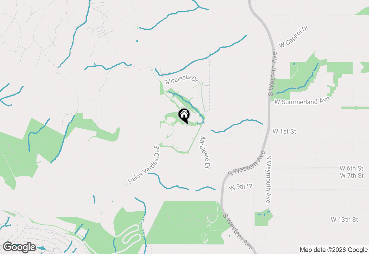 Map of 6437 Via Colinita, Rancho Palos Verdes, CA 90275