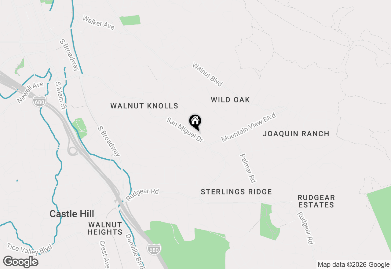 Map of 2216 San Miguel Drive, Walnut Creek, CA 94596