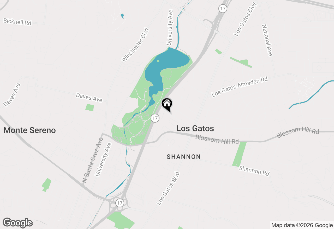 Map of 16970 Placer Oaks Road, Los Gatos, CA 95032