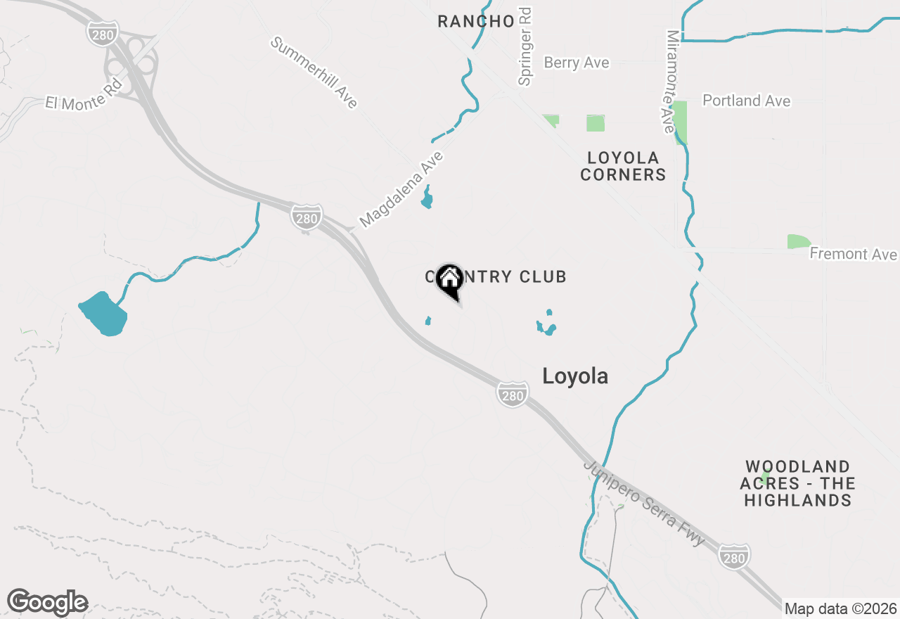 Map of 1669 Whitham Avenue, Los Altos, CA 94024