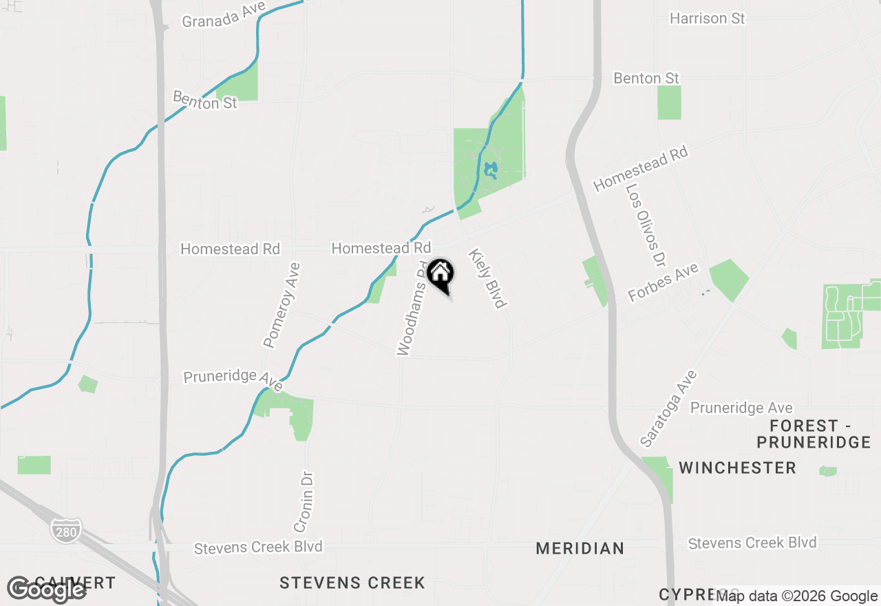 Map of 714 Valley Way, Santa Clara, CA 95051