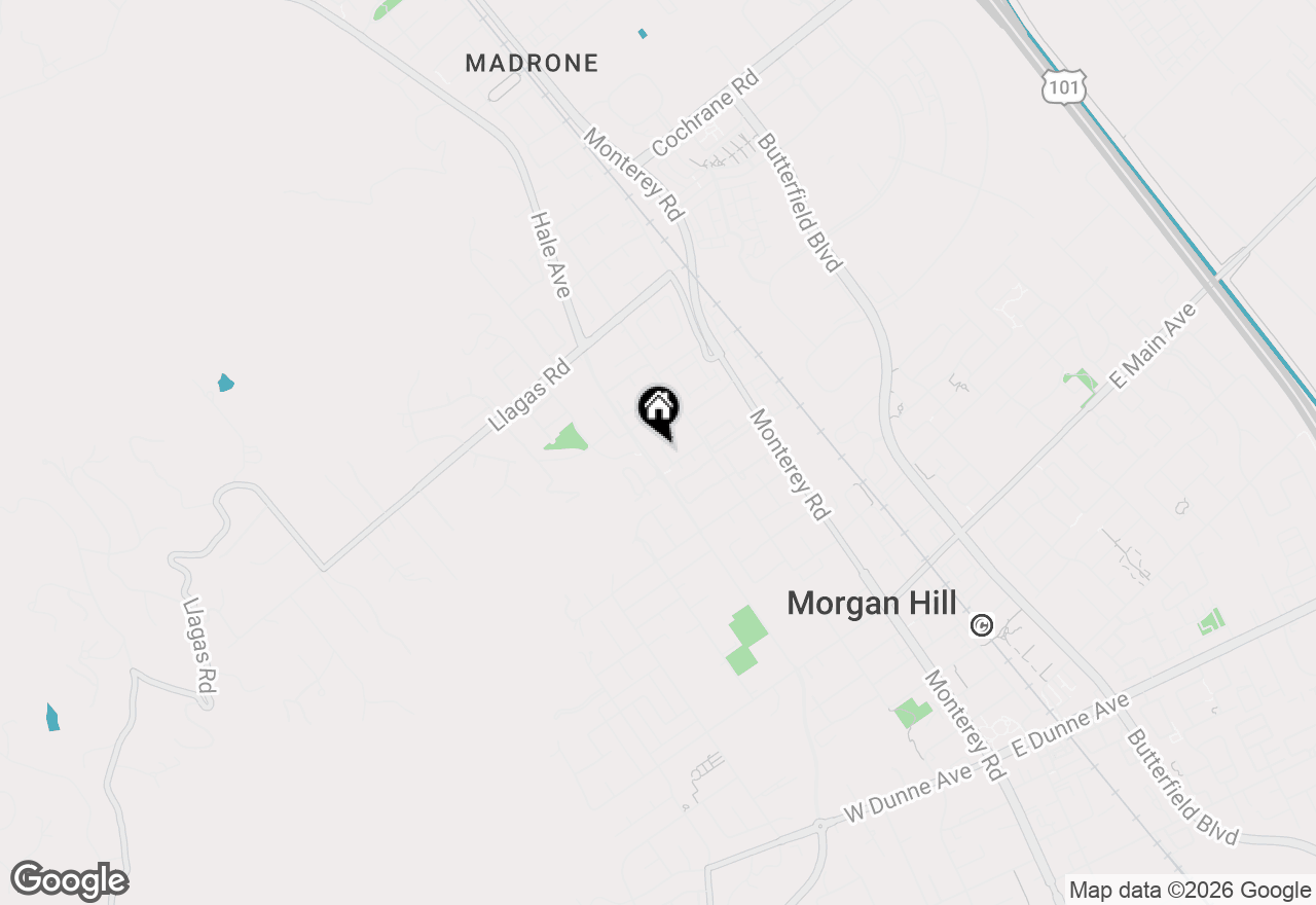 Map of 190 Christine Lynn Drive, Morgan Hill, CA 95037