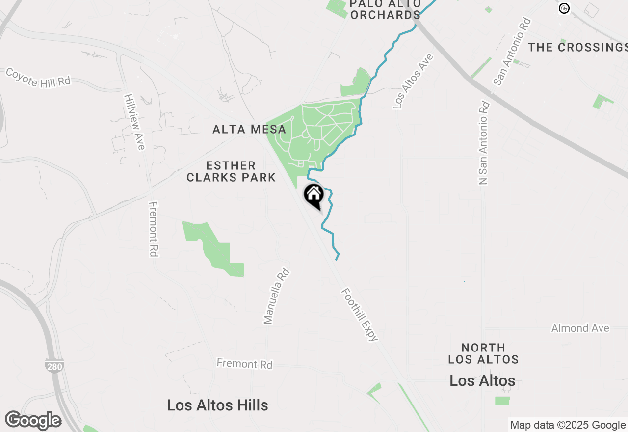 Map of 880 Moana Court, Palo Alto, CA 94306