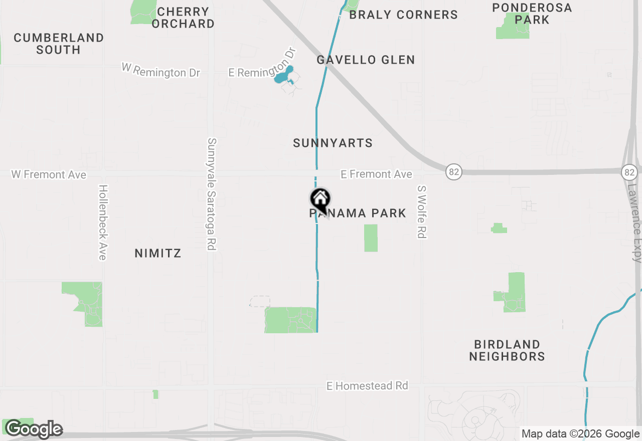 Map of 709 Carlisle Way, Sunnyvale, CA 94087