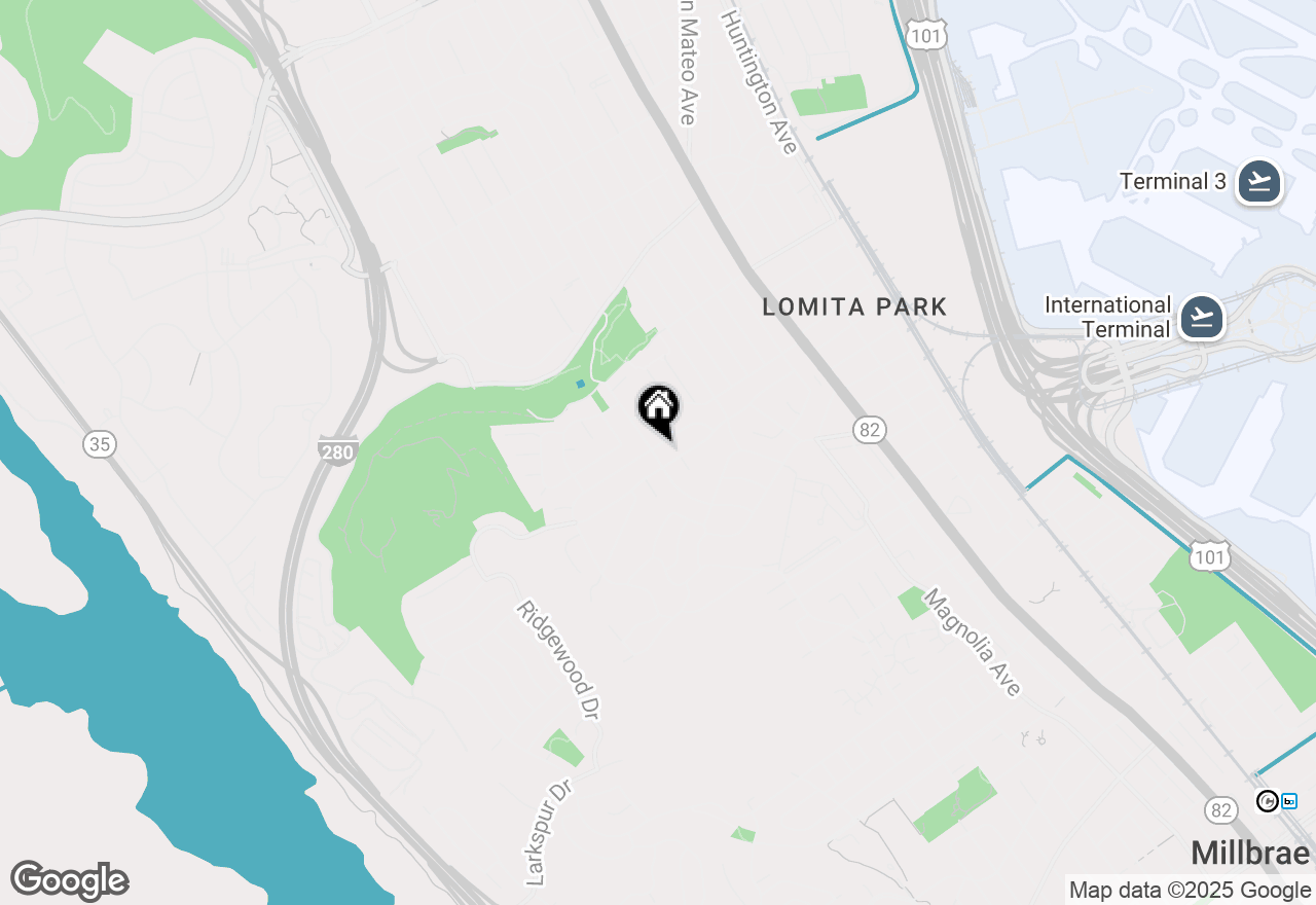 Map of 403 Santa Florita Avenue, Millbrae, CA 94030