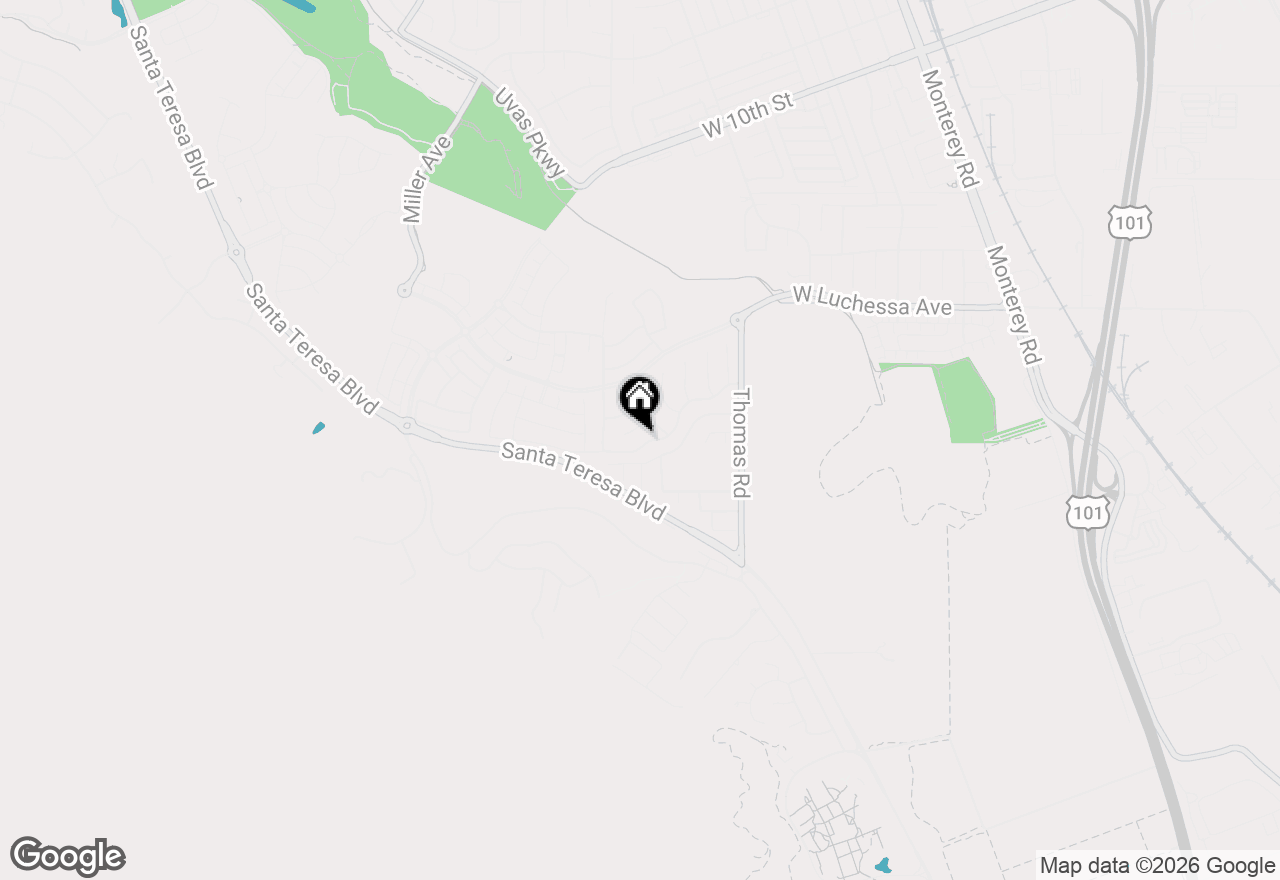 Map of 935 Oak Brook Way, Gilroy, CA 95020