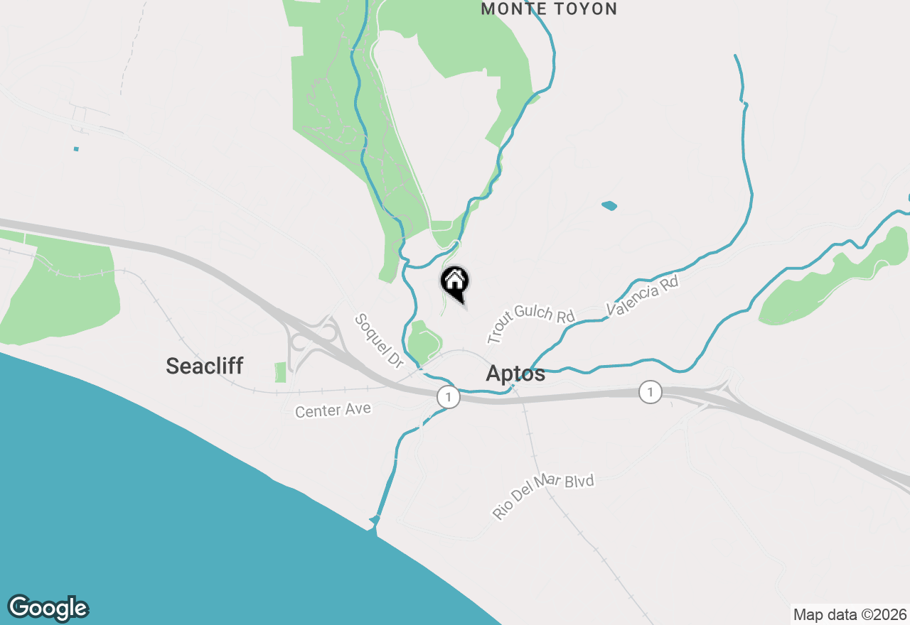 Map of 160 Mattison Court, Aptos, CA 95003