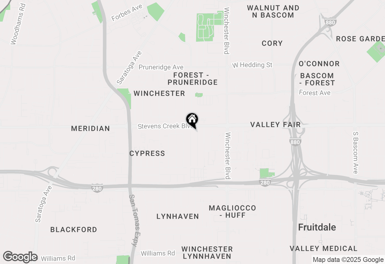 Map of 326 S Henry Avenue, San Jose, CA 95117