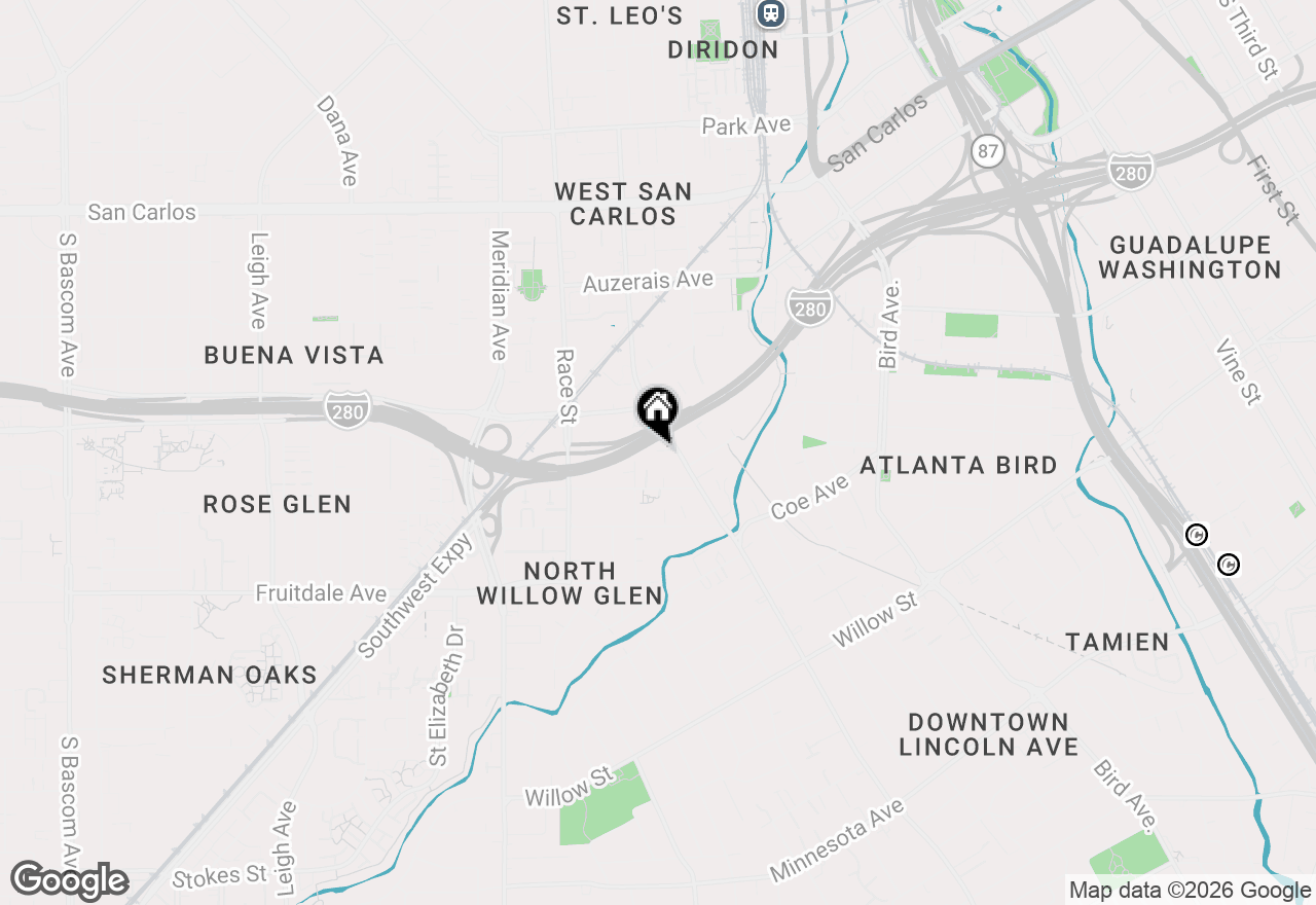 Map of 734 Northrup Street #225, San Jose, CA 95126
