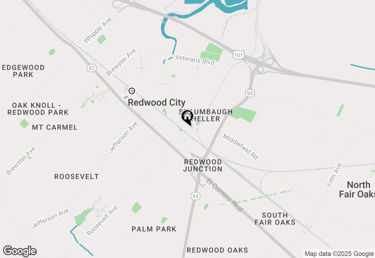 Map of 319 Cedar Street, Redwood City, CA 94063