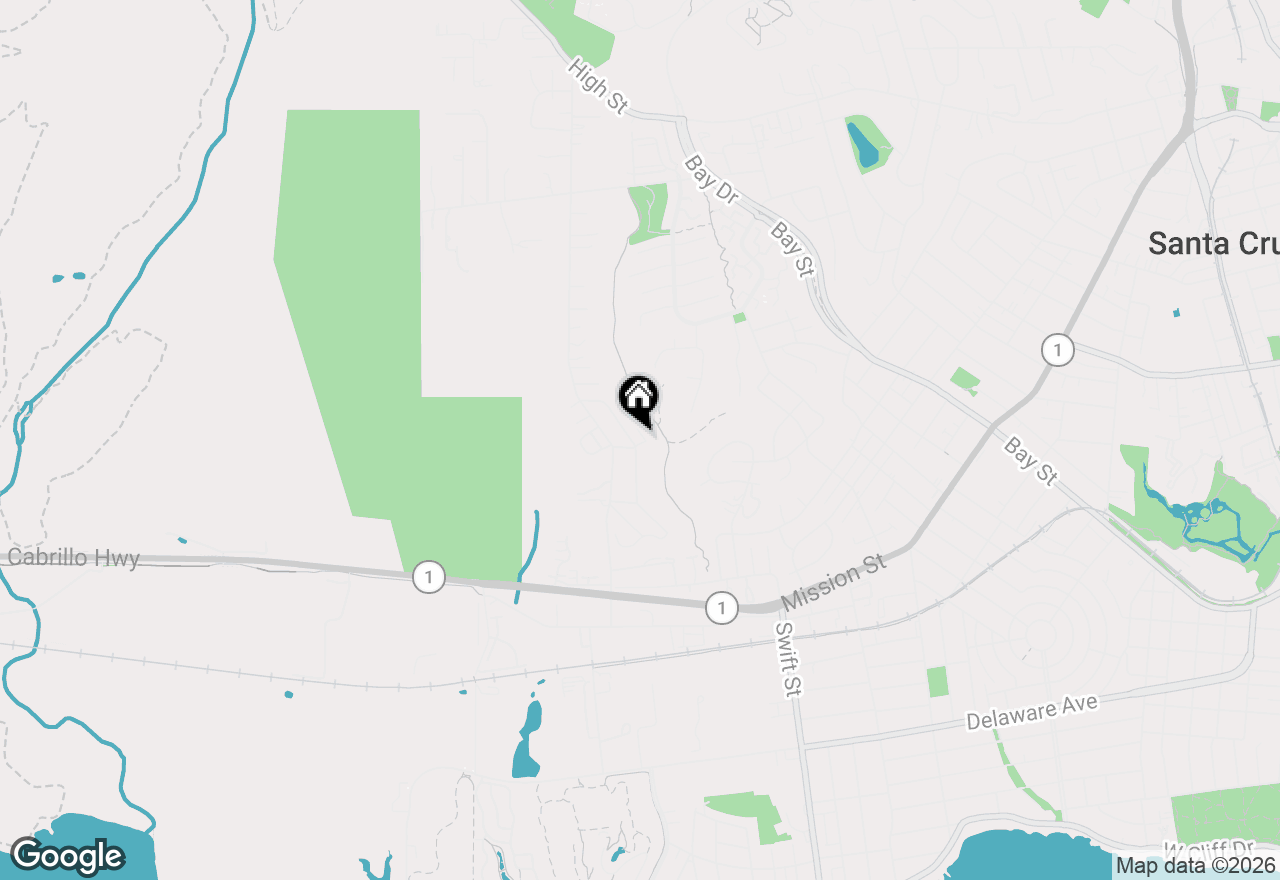 Map of 110 Mountain Way, Santa Cruz, CA 95060