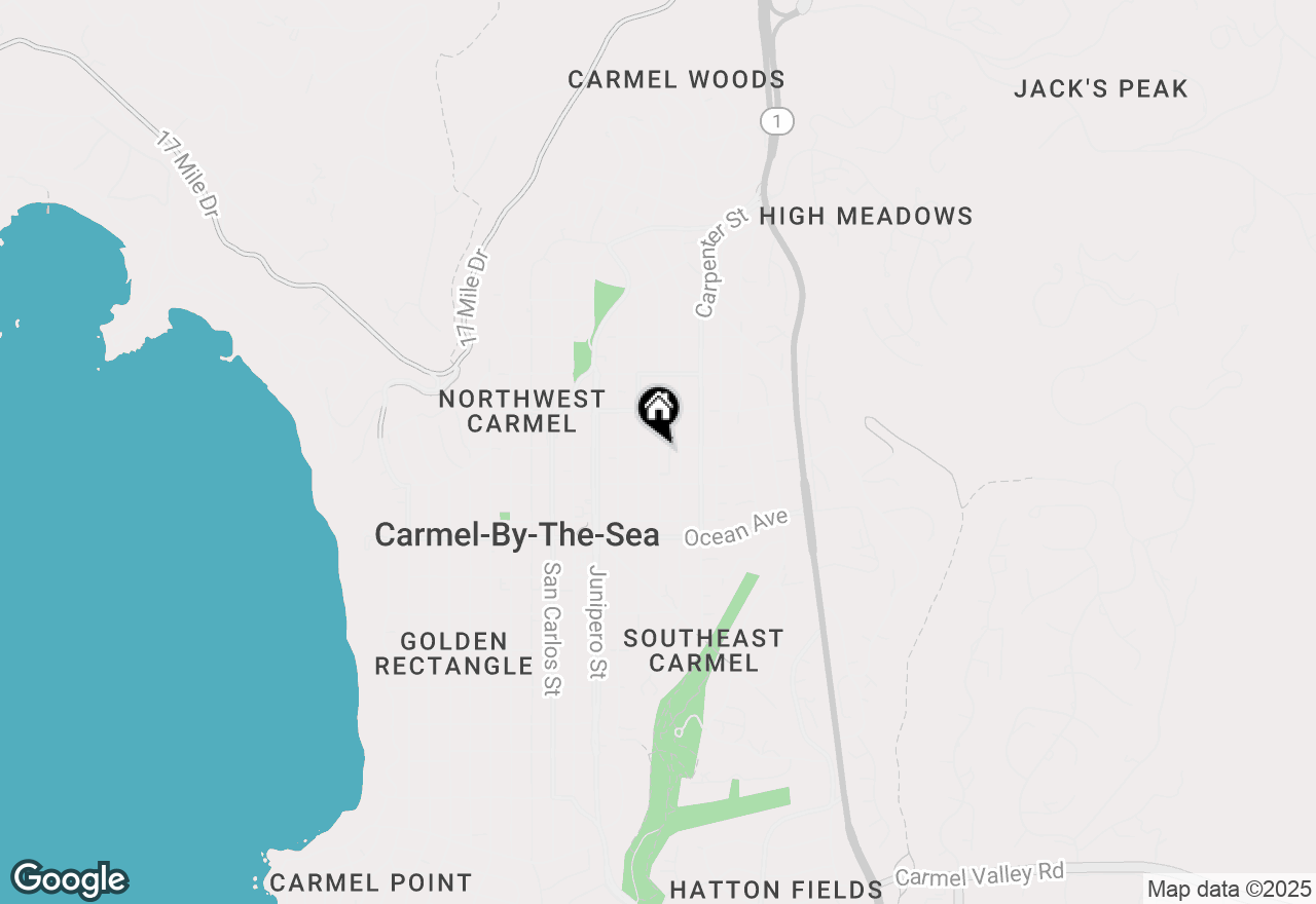 Map of 0 Santa Rita 2 Sw Of 3rd Street, Carmel, CA 93921