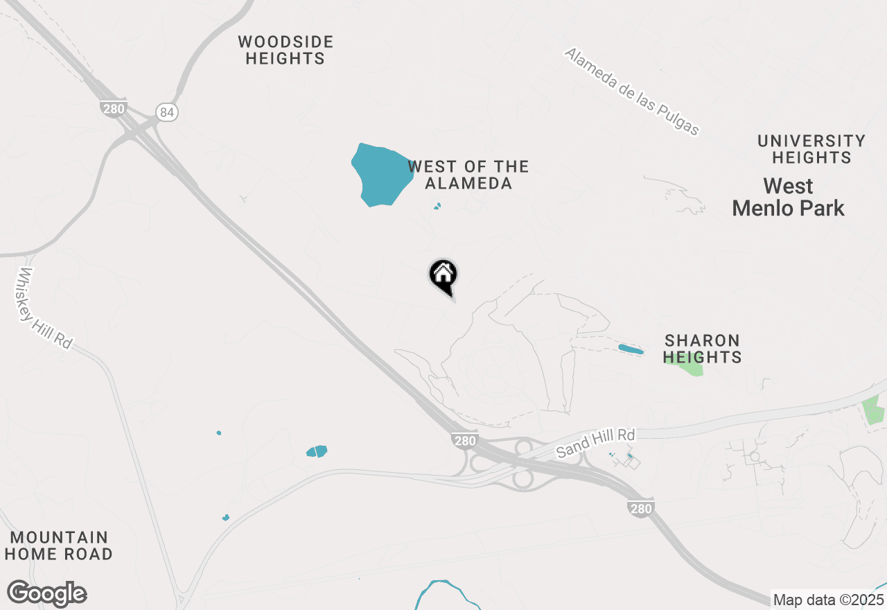 Map of 2 Valley Road, Atherton, CA 94027