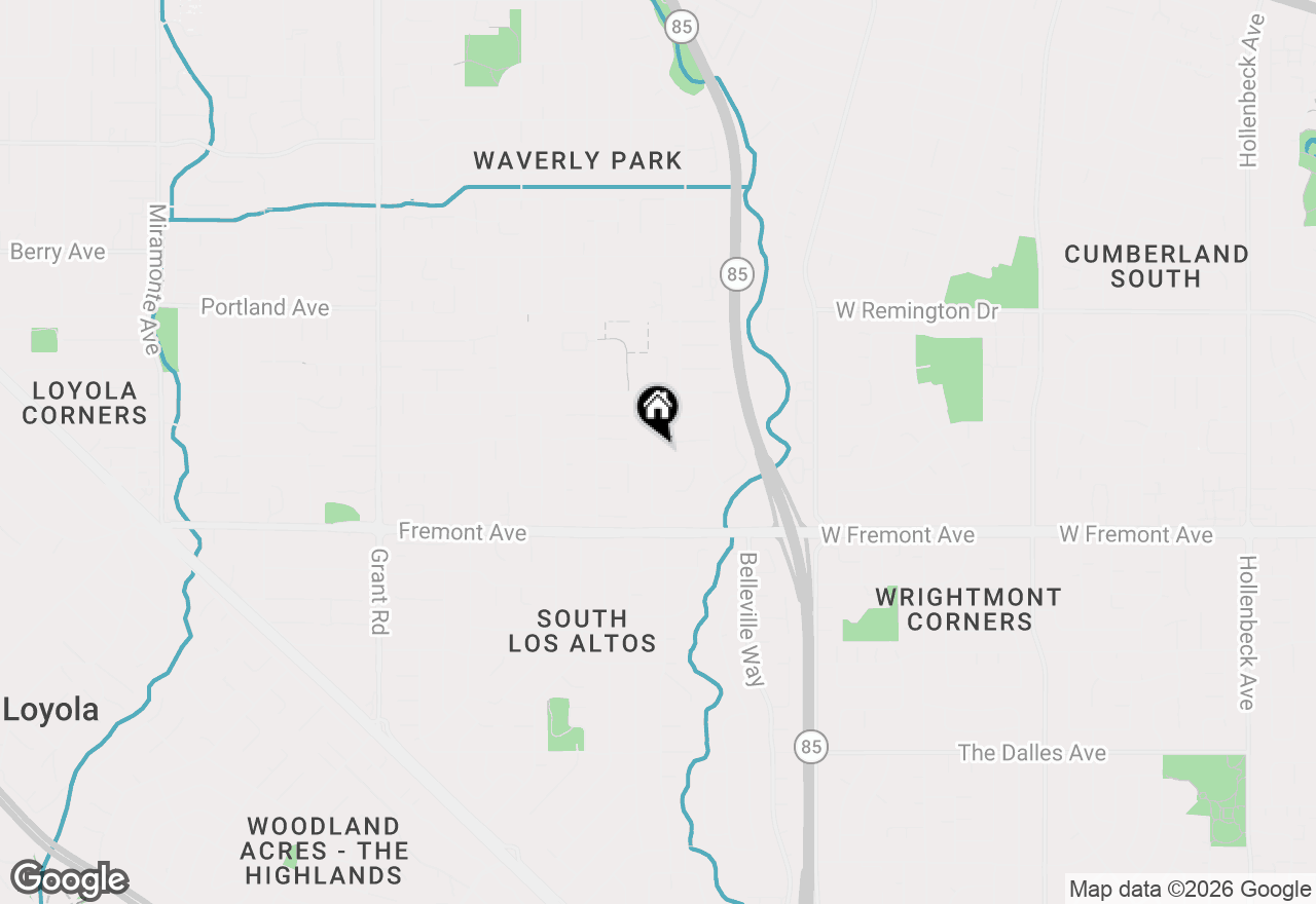 Map of 1487 Fallen Leaf Lane, Los Altos, CA 94024