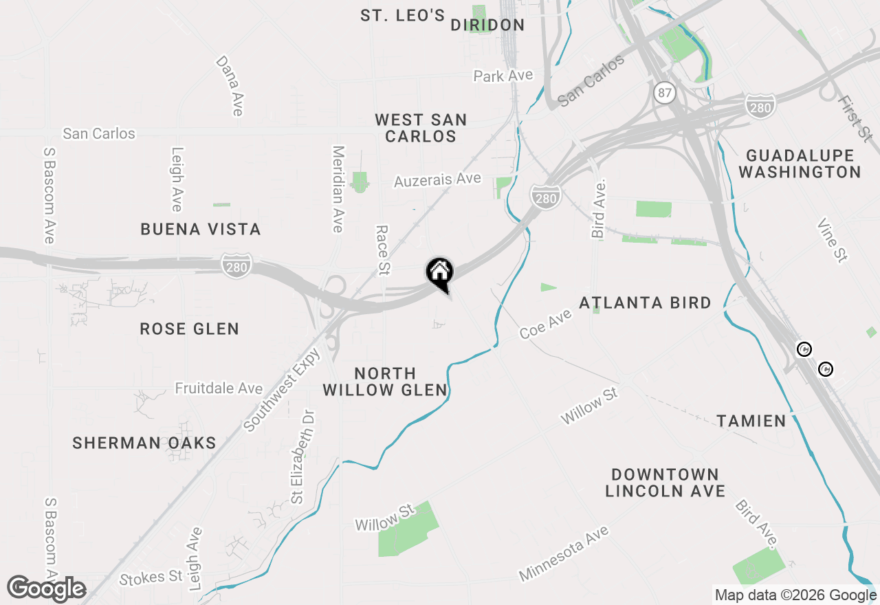 Map of 744 Northrup Street #542, San Jose, CA 95126