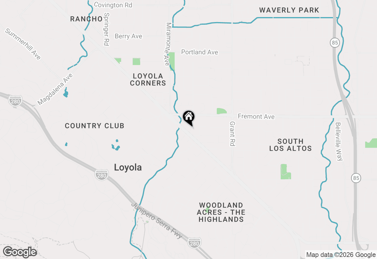 Map of 1666 Jolly Court, Los Altos, CA 94024