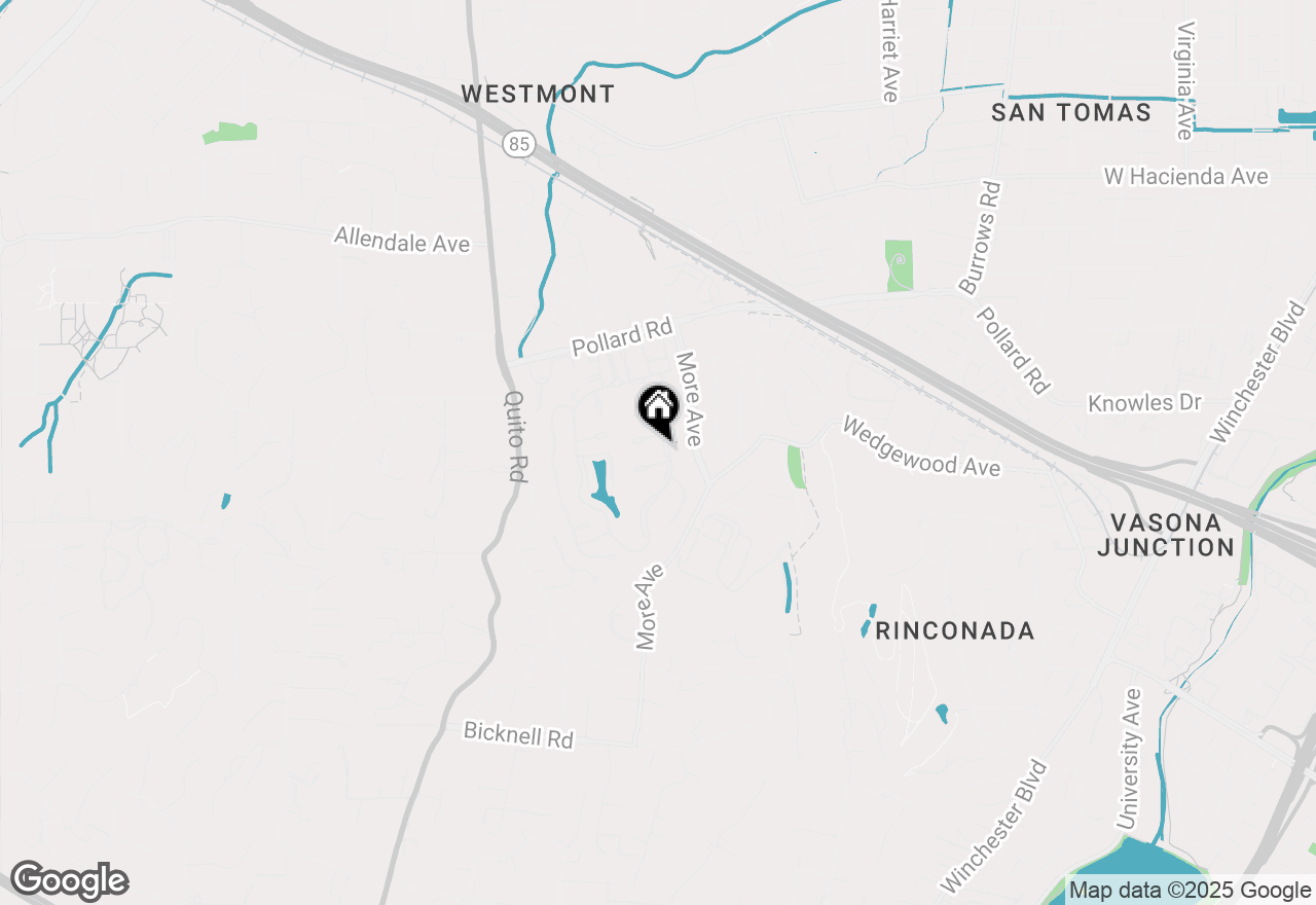 Map of 283 Casitas Bulevar, Los Gatos, CA 95032