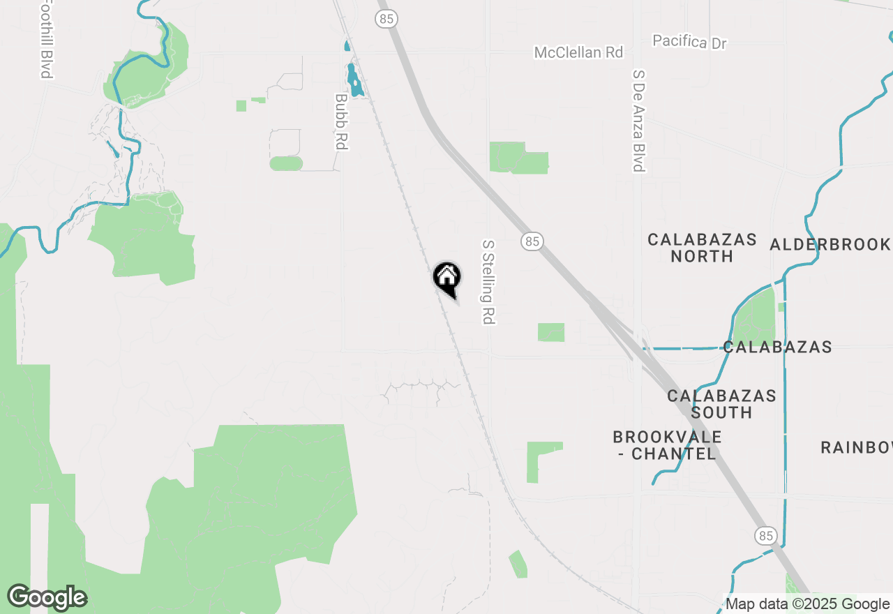 Map of 7802 Robindell Way, Cupertino, CA 95014