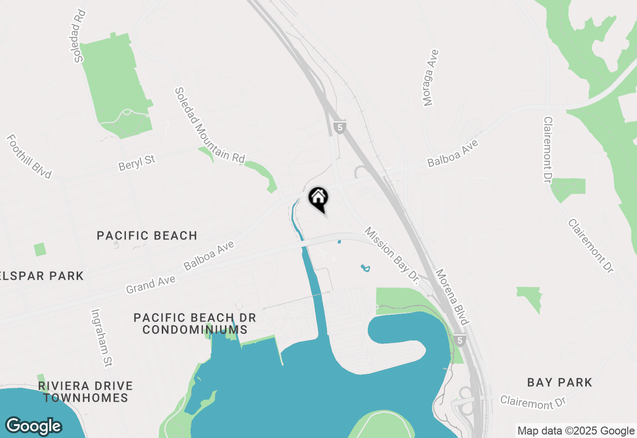 Map of 4470 Bond St, San Diego, CA 92109