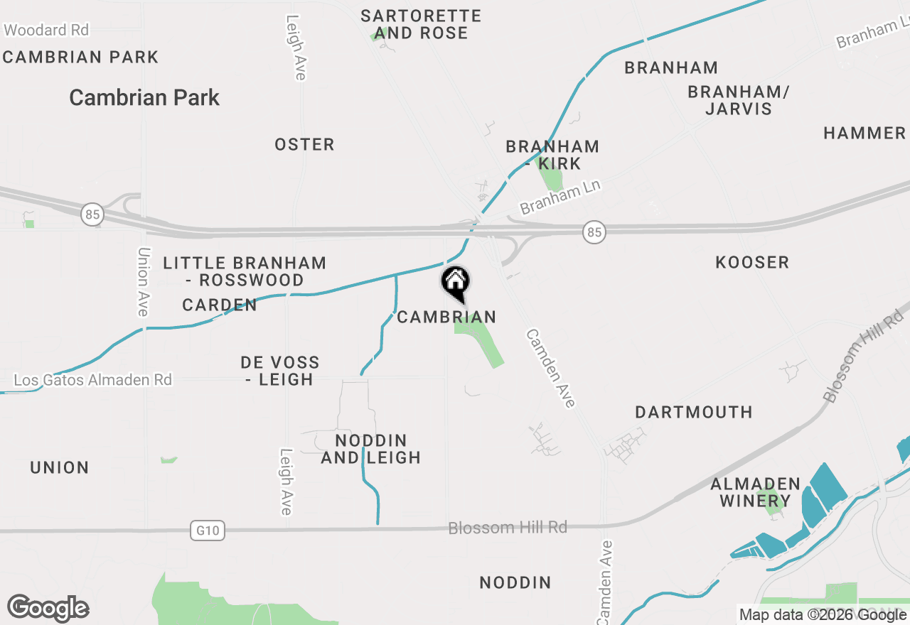 Map of 4999 Gattucio Drive, San Jose, CA 95124