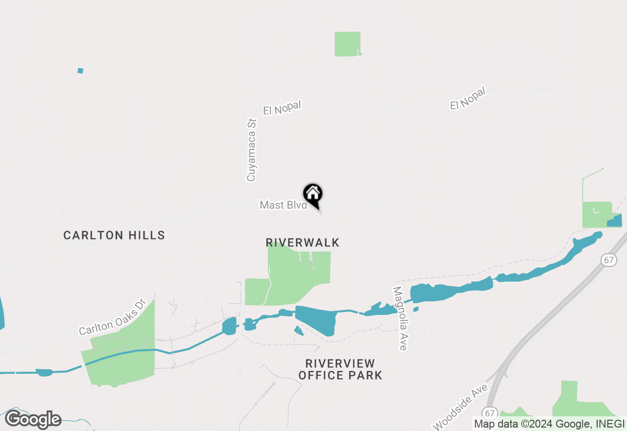 Map of 9748 San Remo Court, Santee, CA 92071