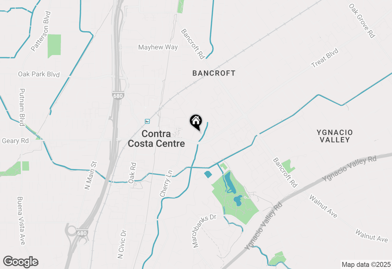 Map of 100 Alderwood Rd, Walnut Creek, CA 94598