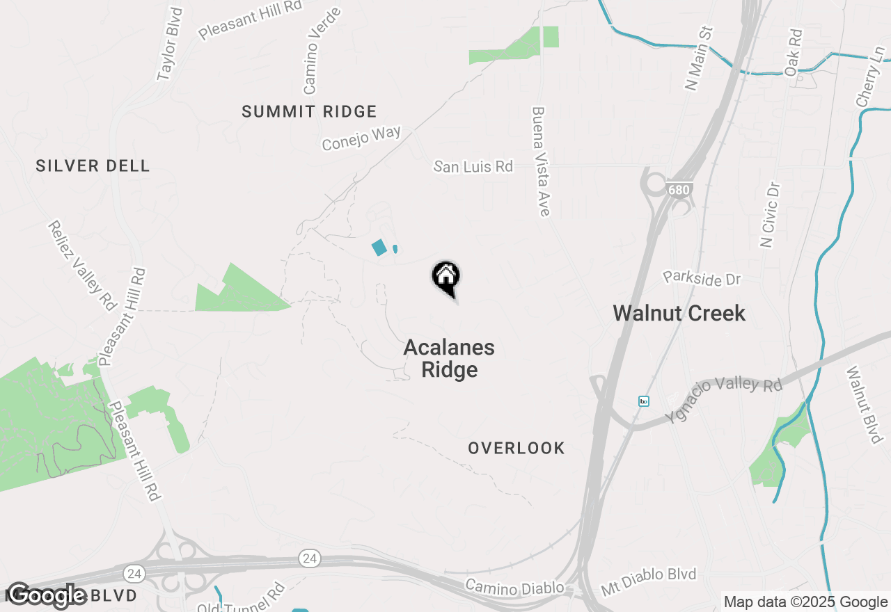 Map of 158 Hilltop Crescent, Walnut Creek, CA 94597