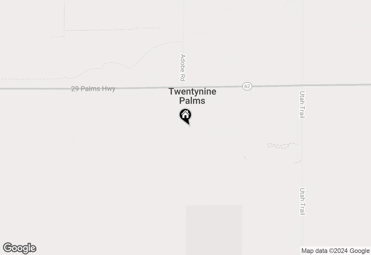 Map of 6767 Adobe Road, 29 Palms, CA 92277