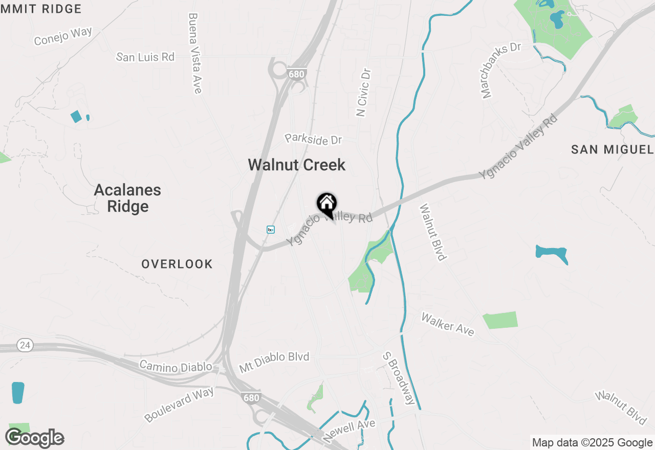 Map of 555 Ygnacio Valley Rd #204, Walnut Creek, CA 94596