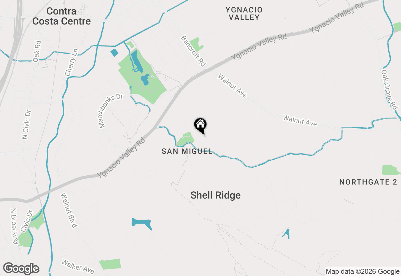 Map of 2648 San Carlos Dr, Walnut Creek, CA 94598