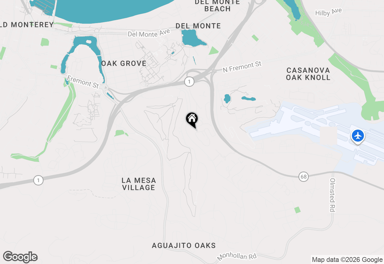 Map of 43 Montsalas Drive, Monterey, CA 93940